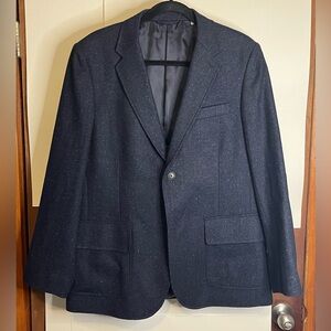 Jack Spade Bleecker St. NY Men’s 42 Dark Navy Blue Wool Blend Blazer Jacket